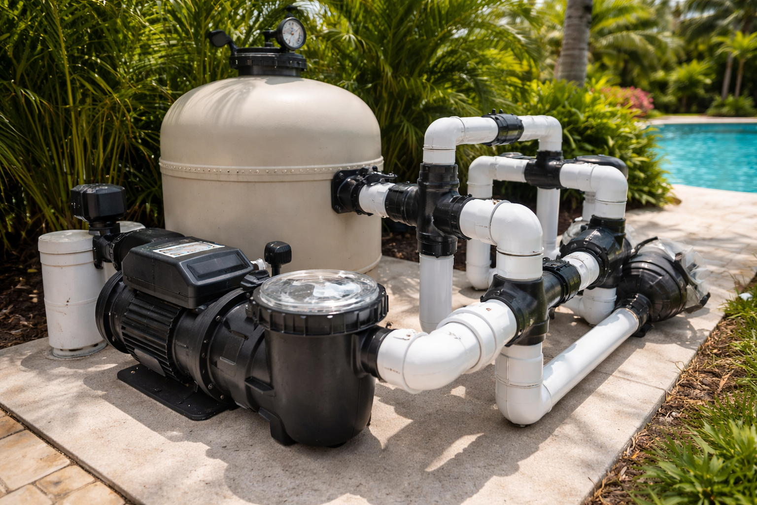 Pool pump and filter equipment repair Fort Lauderdale