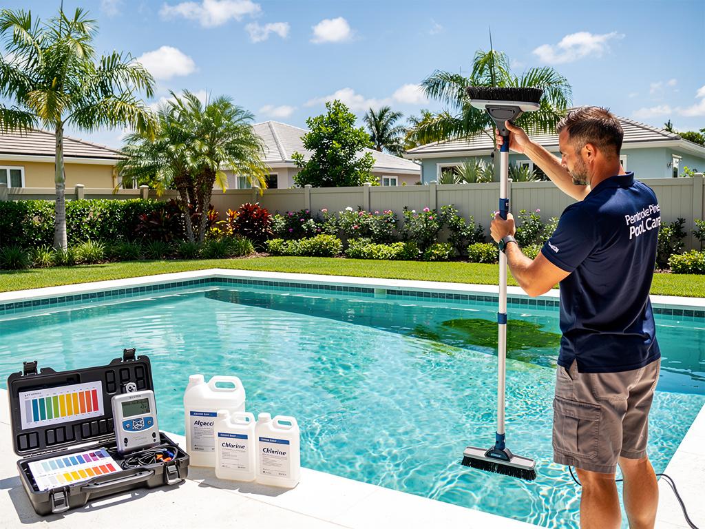 Algae Management in Pembroke Pines FL’s Planned Communities: Why Well-Maintained Yards Still Cause Pool Algae Problems