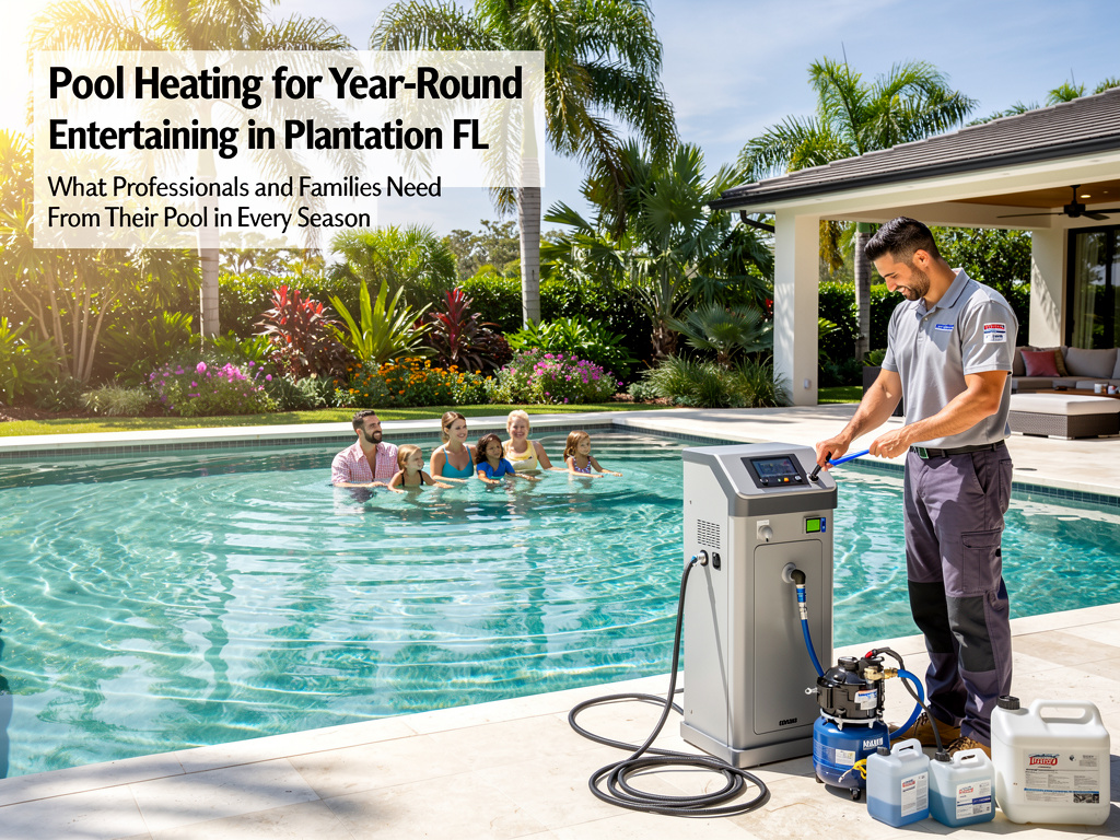 Pool Heating for Year-Round Entertaining in Plantation FL: What Professionals and Families Need From Their Pool in Every Season