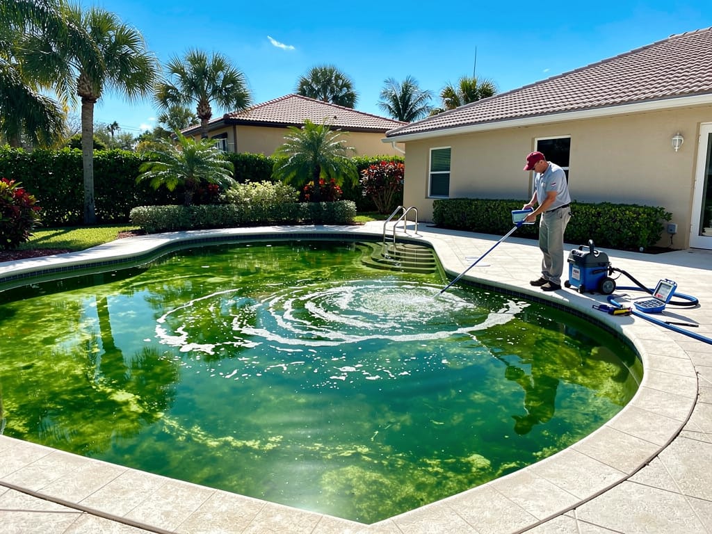 Pool Phosphate Removal in Deerfield Beach, FL: Why Your Pool Keeps Turning Green - pool service Fort Lauderdale FL