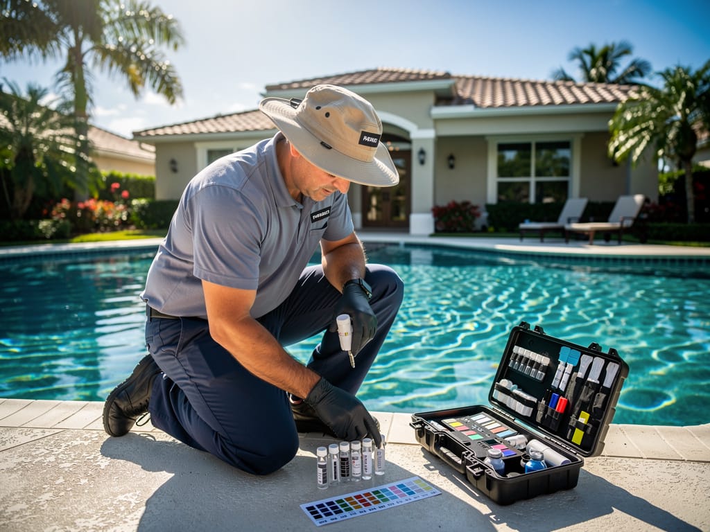 Hard Water and Calcium Scaling in Pompano Beach Pools — What Broward County Tap Water Does to Your Pool - pool service Fort Lauderdale FL