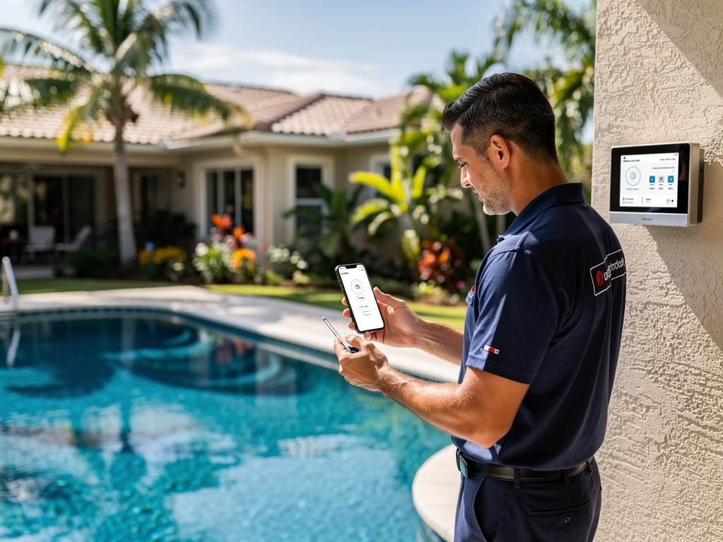 Pool Automation Systems in Pompano Beach, FL — Remote Control, Smart Scheduling, and Snowbird Monitoring - pool service Fort Lauderdale FL