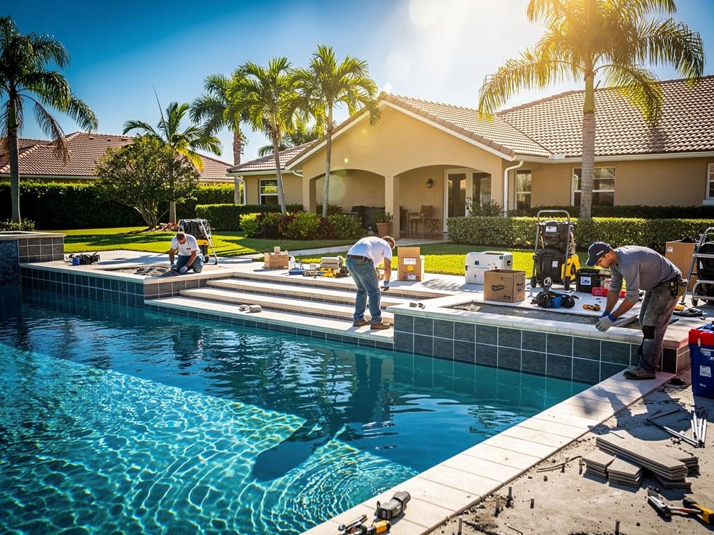 LED Color Lighting and Entertainment Pool Upgrades for Coconut Creek Homes - pool service Fort Lauderdale FL