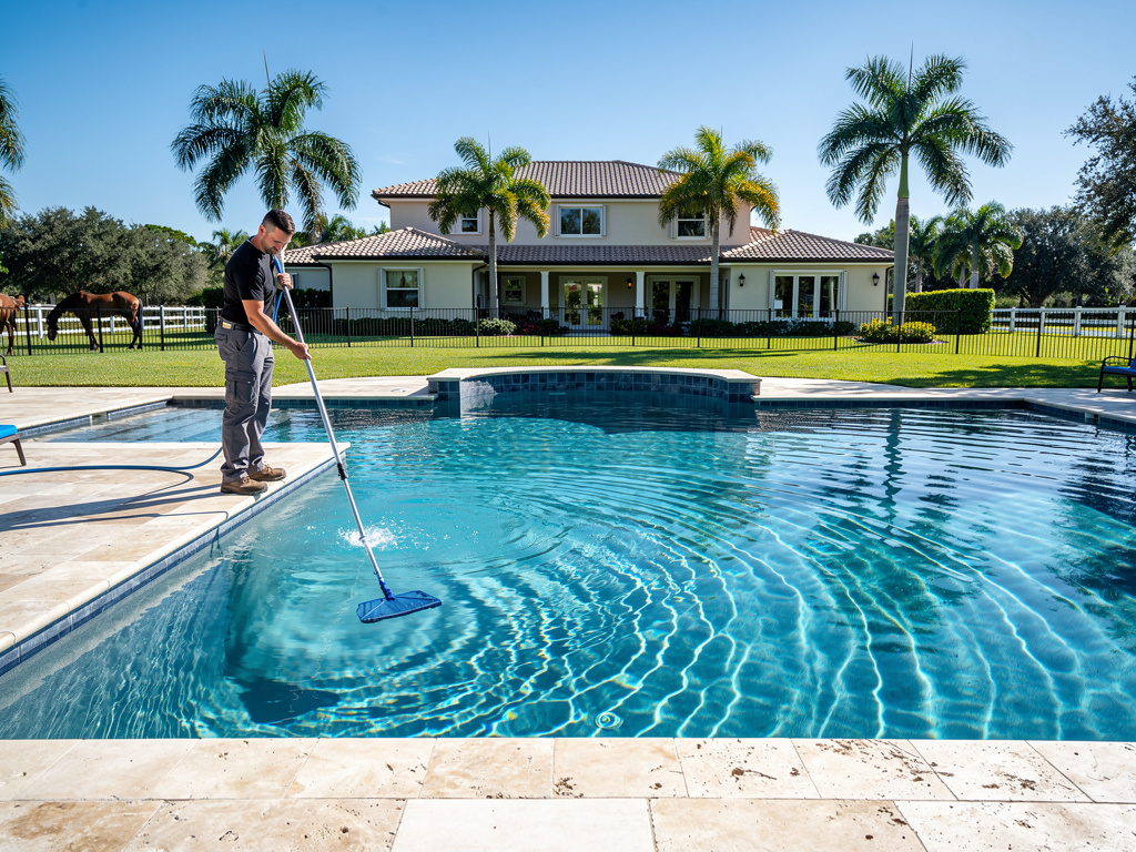 Organic Debris Management on Davie's Large-Lot Wooded Properties — Why Rural Pools Fight Debris Harder Than Suburban Poo - pool service Fort Lauderdale FL